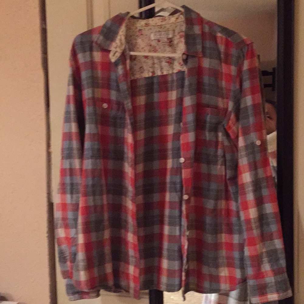 Forever 21 plaid button up shirt